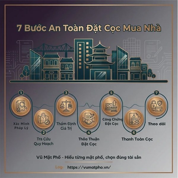 Kinh Nghiệm Đặt Cọc Mua Bán Nhà Mặt Phố Hà Nội: +7 Bước An Toàn 2026