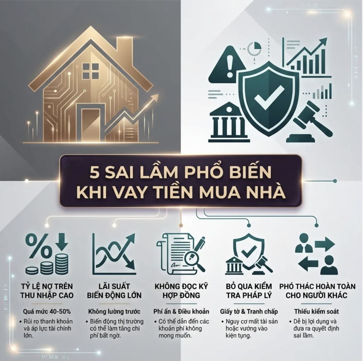 5 sai lầm khi vay tiền mua nhà