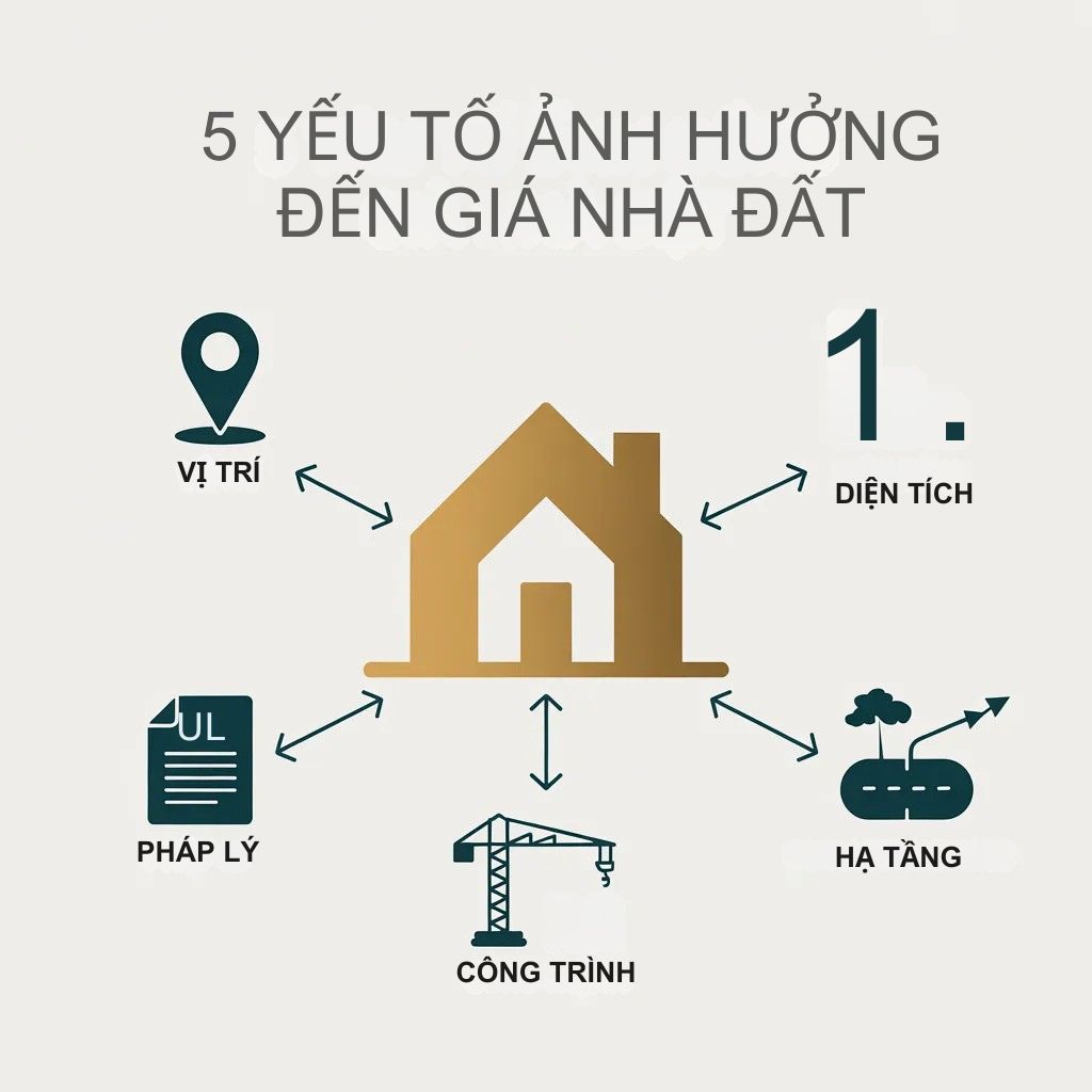 5 yếu tố ảnh hưởng trực tiếp đến giá nhà đất khi mua bán bất động sản