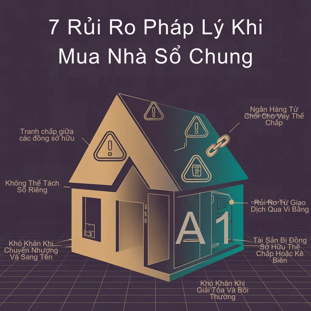 7 rủi ro pháp lý khi mua nhà sổ chung