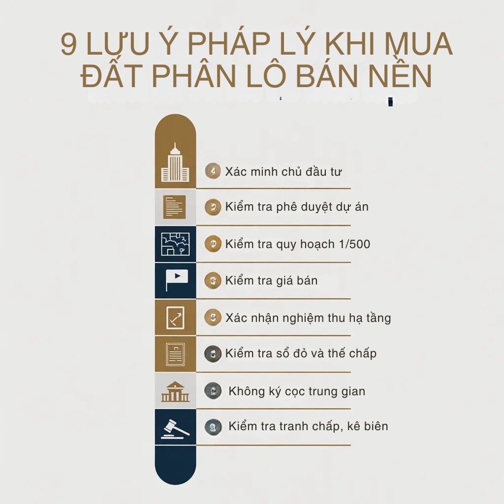 Lưu ý khi mua đất phân lô bán nền