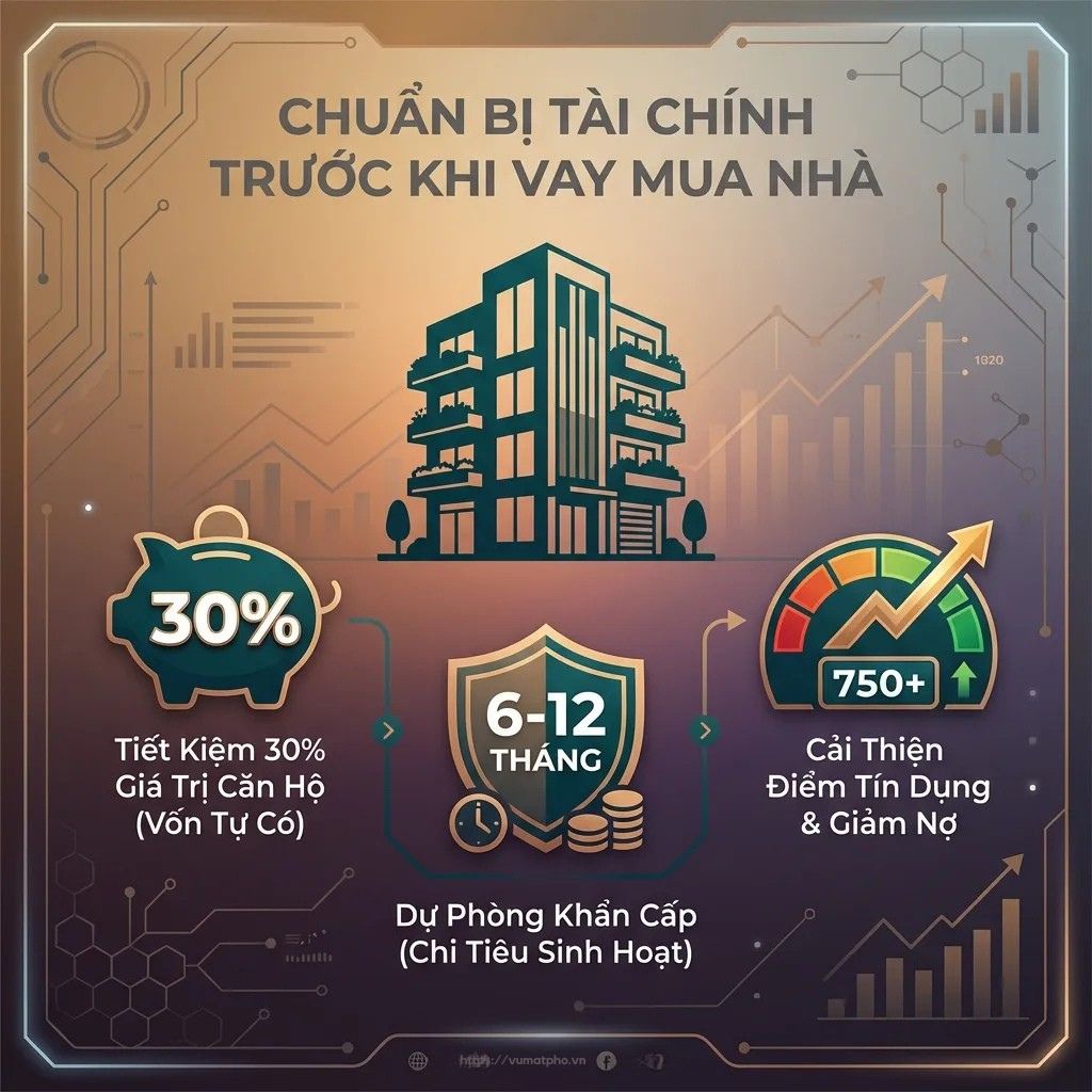 Chuẩn bị tài chính trước khi vay mua nhà