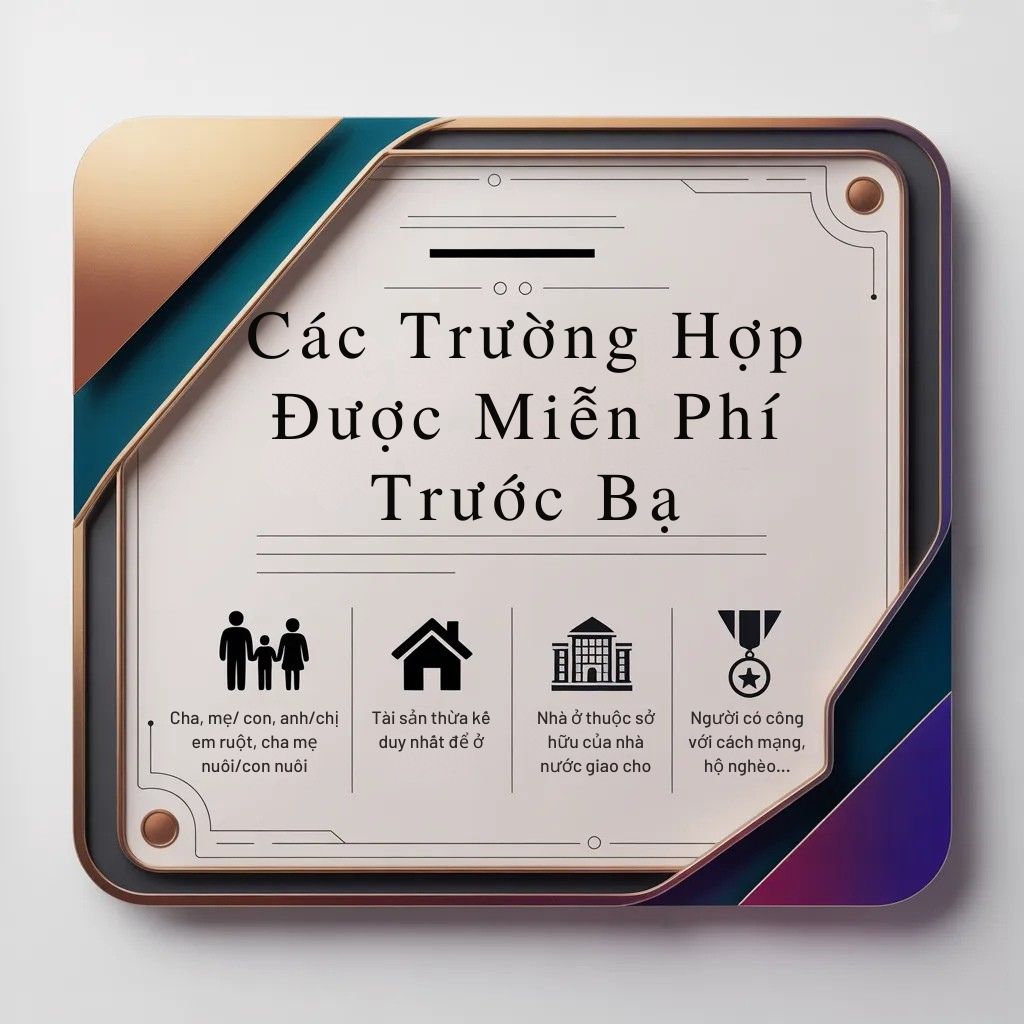 Các trường hợp được miễn phí trước bạ